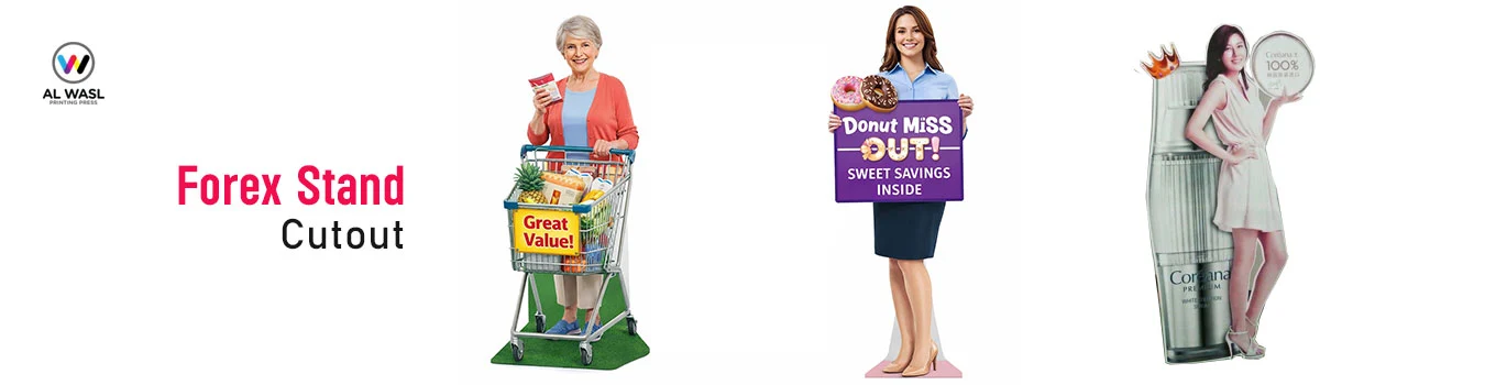 Forex Stand Cutout Printing and Supplier in Dubai