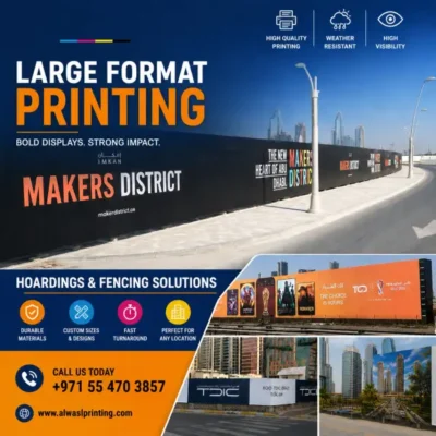 Large Format Hoarding Printing services in Dubai