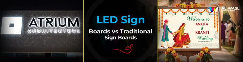 LED Sign Boards vs Traditional Sign Boards